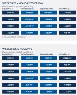 Ferry Schedule